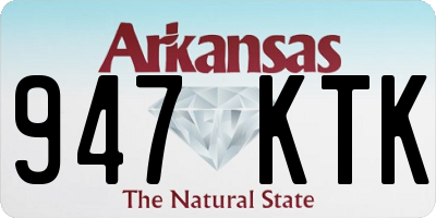 AR license plate 947KTK