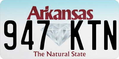 AR license plate 947KTN