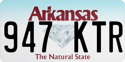 AR license plate 947KTR