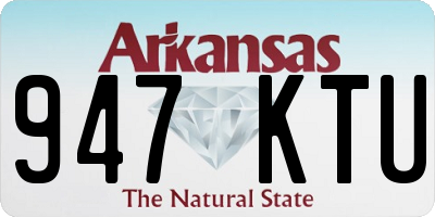 AR license plate 947KTU