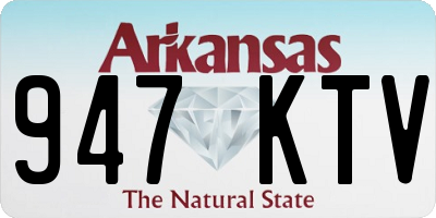 AR license plate 947KTV