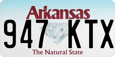 AR license plate 947KTX