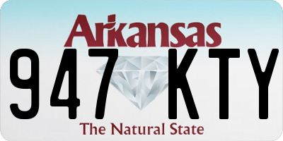 AR license plate 947KTY
