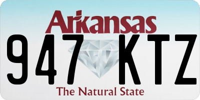AR license plate 947KTZ