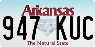 AR license plate 947KUC