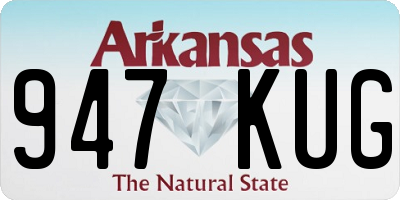 AR license plate 947KUG