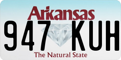 AR license plate 947KUH