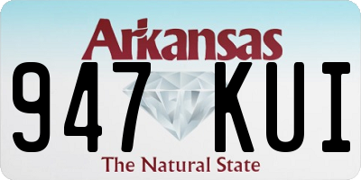 AR license plate 947KUI