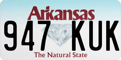 AR license plate 947KUK
