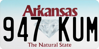 AR license plate 947KUM