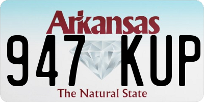 AR license plate 947KUP