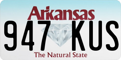 AR license plate 947KUS