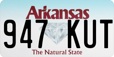 AR license plate 947KUT