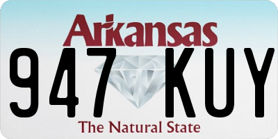AR license plate 947KUY