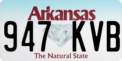 AR license plate 947KVB