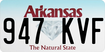 AR license plate 947KVF