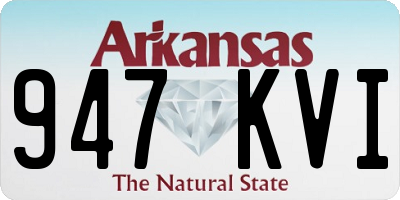 AR license plate 947KVI