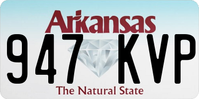 AR license plate 947KVP