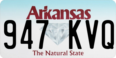 AR license plate 947KVQ
