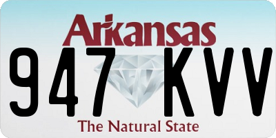 AR license plate 947KVV