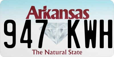 AR license plate 947KWH