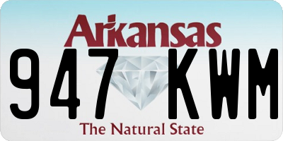 AR license plate 947KWM