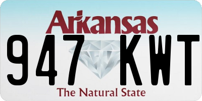 AR license plate 947KWT
