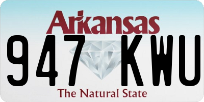 AR license plate 947KWU