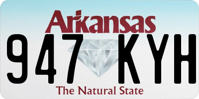 AR license plate 947KYH