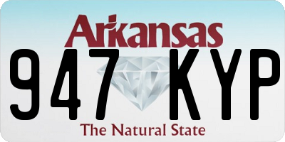 AR license plate 947KYP