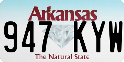 AR license plate 947KYW