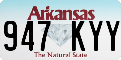 AR license plate 947KYY