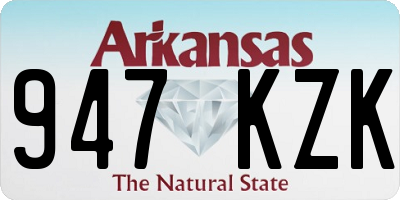 AR license plate 947KZK