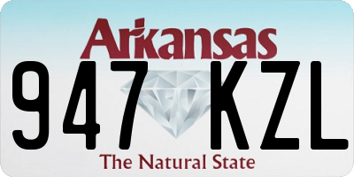 AR license plate 947KZL
