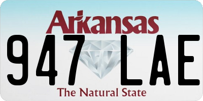 AR license plate 947LAE