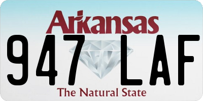 AR license plate 947LAF
