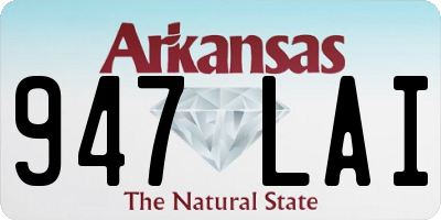 AR license plate 947LAI
