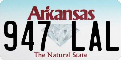 AR license plate 947LAL