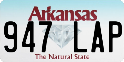 AR license plate 947LAP