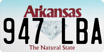 AR license plate 947LBA