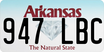AR license plate 947LBC