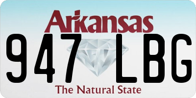AR license plate 947LBG