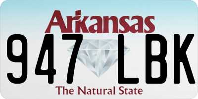 AR license plate 947LBK