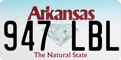 AR license plate 947LBL