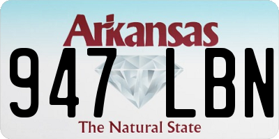 AR license plate 947LBN