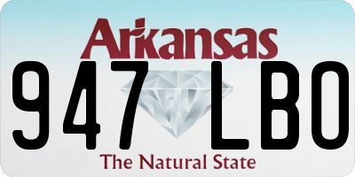 AR license plate 947LBO