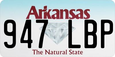 AR license plate 947LBP