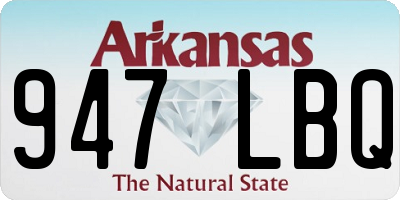 AR license plate 947LBQ