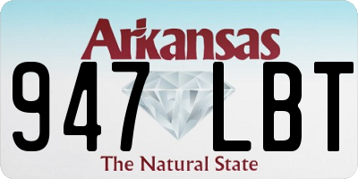 AR license plate 947LBT