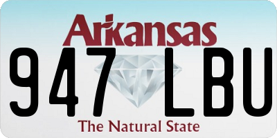 AR license plate 947LBU
